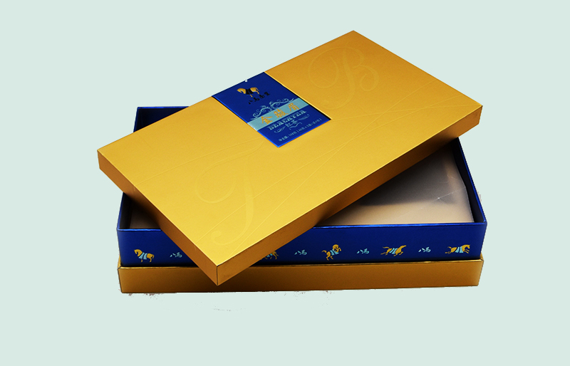 golden kraft paper folding box