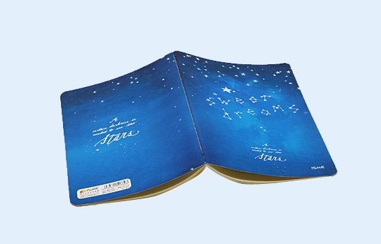 softcover notebook